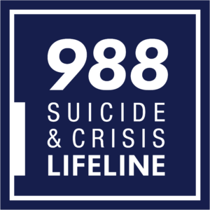 Logo of 988 suicide & crisis lifeline
