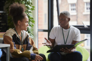 teenager in counseling demonstrating the importance of support for LGBTQ+ teens